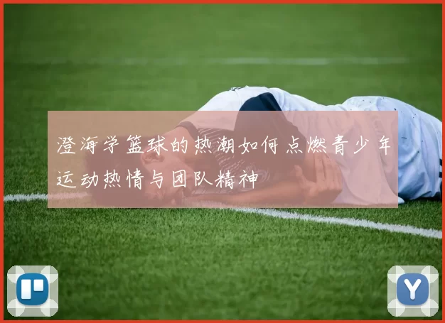 澄海学篮球的热潮如何点燃青少年运动热情与团队精神